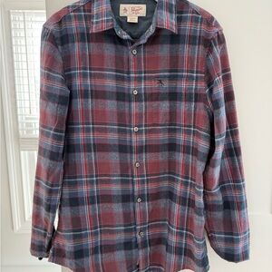 Original Penguin Red and Blue Casual Button Down Shirt